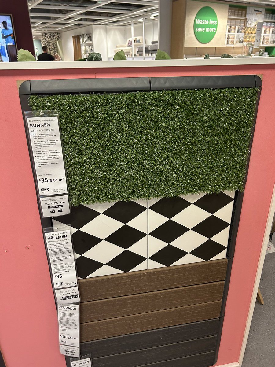 emilyjanebshaw's tweet photo. Absolutely dismayed to see @IKEAUK have added themselves to the endless list of places touting fake grass. As a company that boasts sustainability and eco friendly practices so heavily it feels like an even bigger disappointment. @ChrisGPackham @IoloWilliams2 @_JoelAshton https://t.co/IqeSzD5L7c