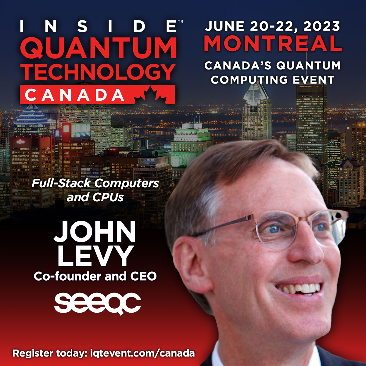 Yesterday, SEEQC CEO John Levy took part in #IQTCanada, Canada's premier #quantumcomputing event. His panel titled “Full-stack computers and CPUs,” discussed the cutting-edge developments shaping the future of quantum ecosystems. Learn more: iqtevent.com/canada/