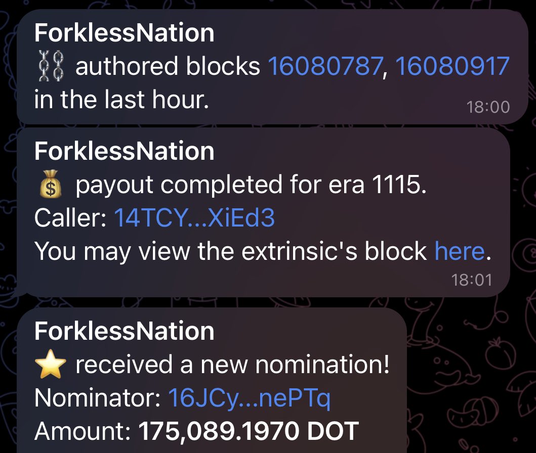 Ordinary day: 

wake, stake, author blocks ⛓️

 $DOT 🟣