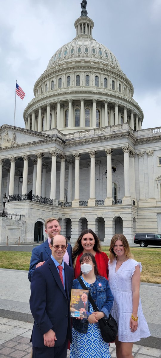 On Tuesday, I visited on Capitol Hill with both Senate and House members to share legislative priorities and my book: "More Alike Than Different: My Life With Down Syndrome". I encouraged them to join  #BipartisanCongressionalDownSyndromeTaskForce. #NDSS #MoreAlikeThanDifferent