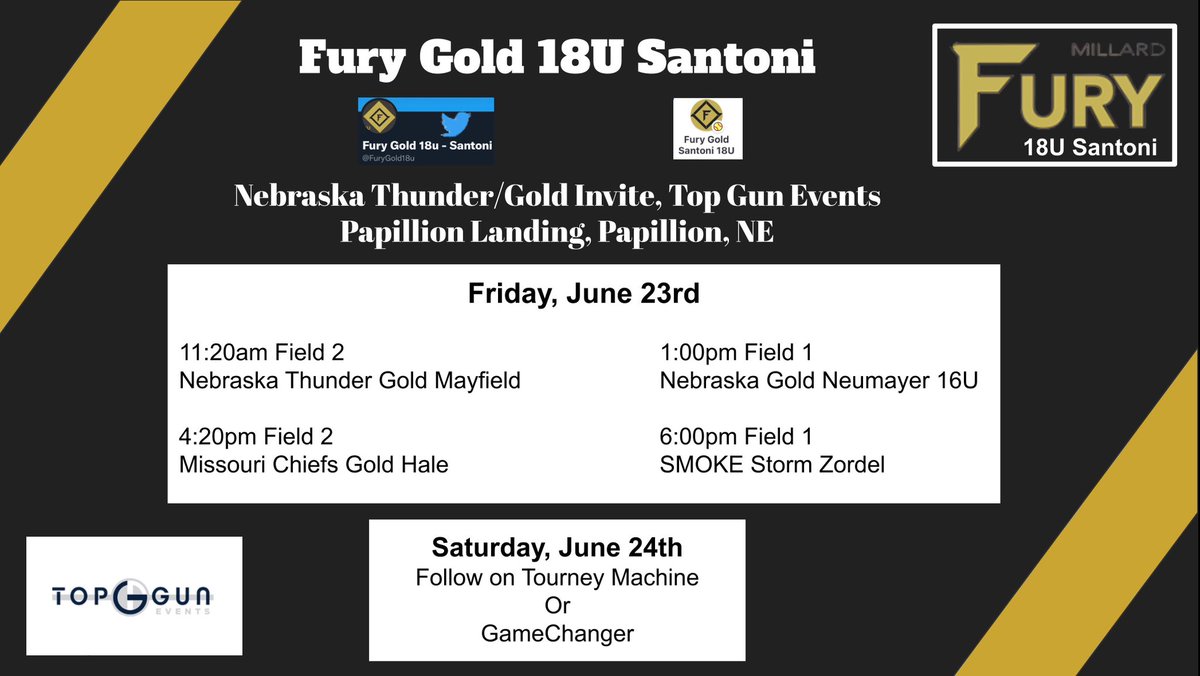 After our off week, we return to the field at the Nebraska Thunder/Gold Invite at Papillion Landing! Hope to see you there 👊🏼