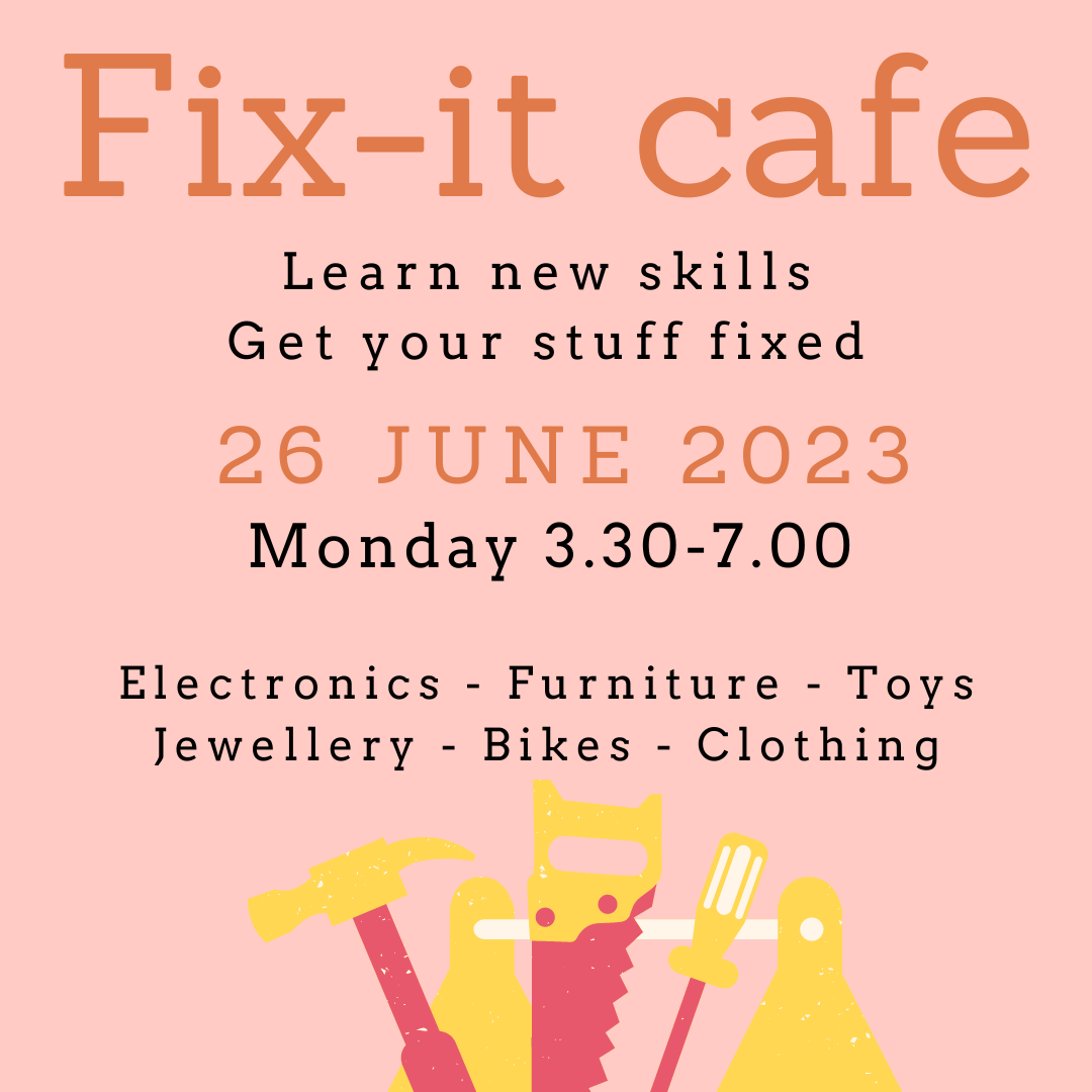 wbaybiglocal's tweet photo. Our next fix-it cafe is on Monday 26 June, 3.30-7.00.  Bring your broken household items, clothes and toys and our fixers will do their best to mend them - and get you to help too! #FixItCafe #RepairCafe #WhitleyBay #WBBL #CircularEconomy https://t.co/lXN4SBG5zi