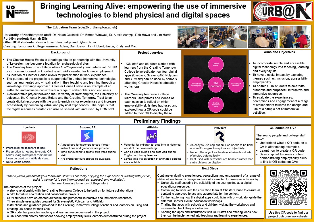AAchtypi's tweet photo. 🎉 Congratulations to our research team for winning the first prize at the @UniNorthants L&amp;T Conf 2023 poster presentation! Special thanks to our researcher Hannah Ellis for her hard work and the young adults from the Creating Tomorrow Academy who joined us today! #UON_LTC2023 https://t.co/m0Z9gZJEZm