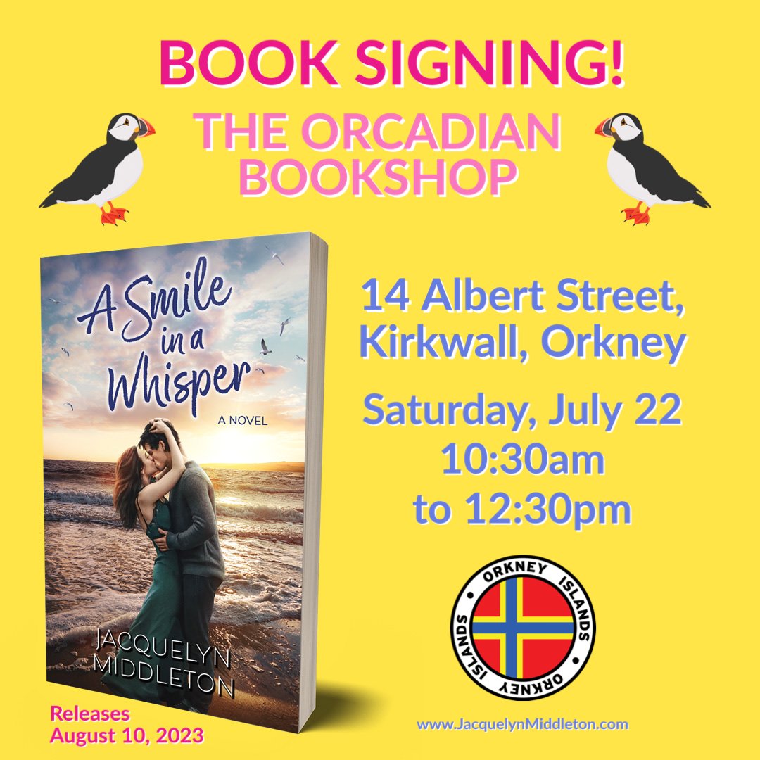 My first signing for A Smile in a Whisper will be where my second chance, summer romance is set—in ORKNEY! I’m bringing Evie and Nick home to Kirkwall, home to Scotland one month TODAY! I'm SO excited! 
#orkneyislands #visitorkney #romancebooks #booktwt