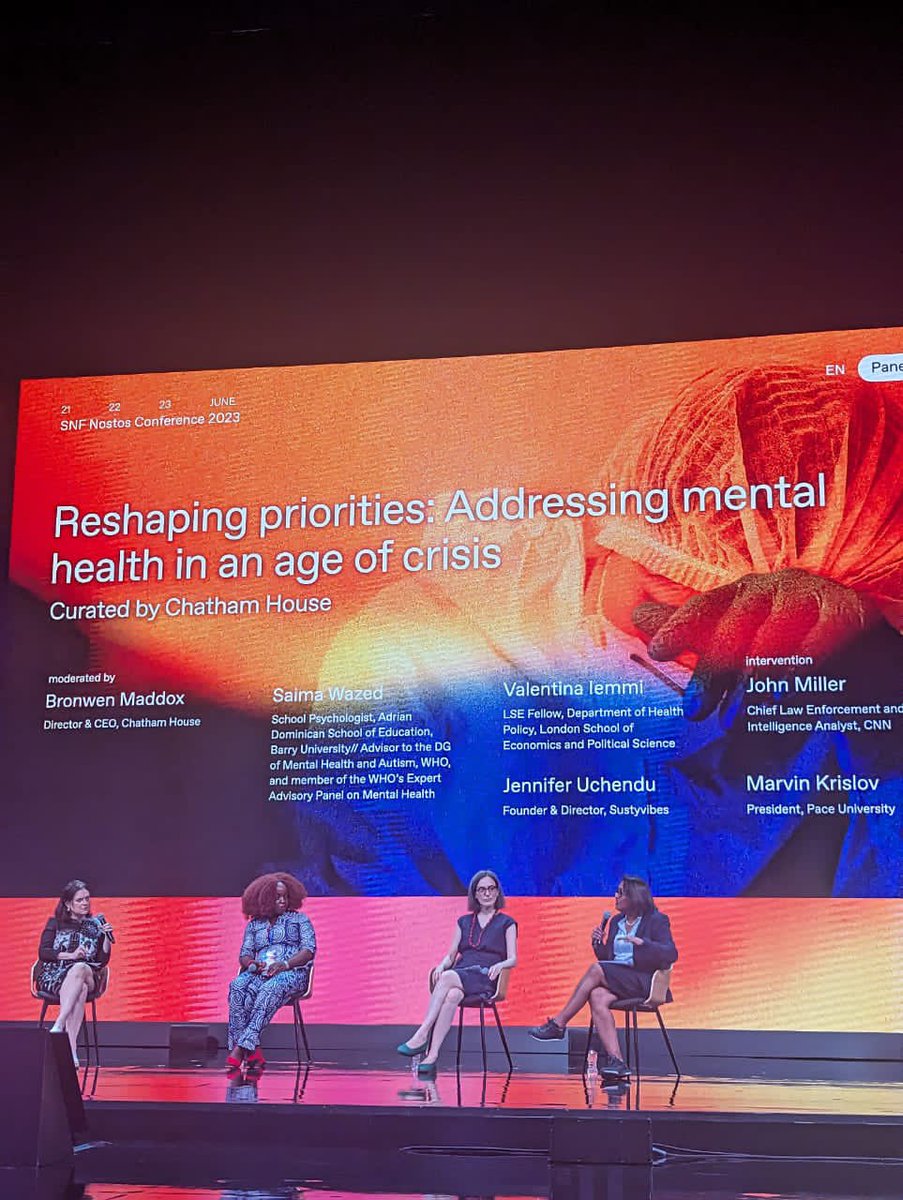 SustyVibes's tweet photo. Today, our founder, @Dzennypha talked about reshaping priorities: addressing mental health in times of crisis at the ongoing @SNForg conference. She emphasized the importance of youth perspectives and shared experience, particularly from the global south.

Discussions like these are crucial because they help us gain a better understanding of the problem at hand and come up with solutions that are tailored to specific locations and we're happy and grateful to have attended. 💚

#SustyVibes #Sustymama #climateandmentalhealth #snf23