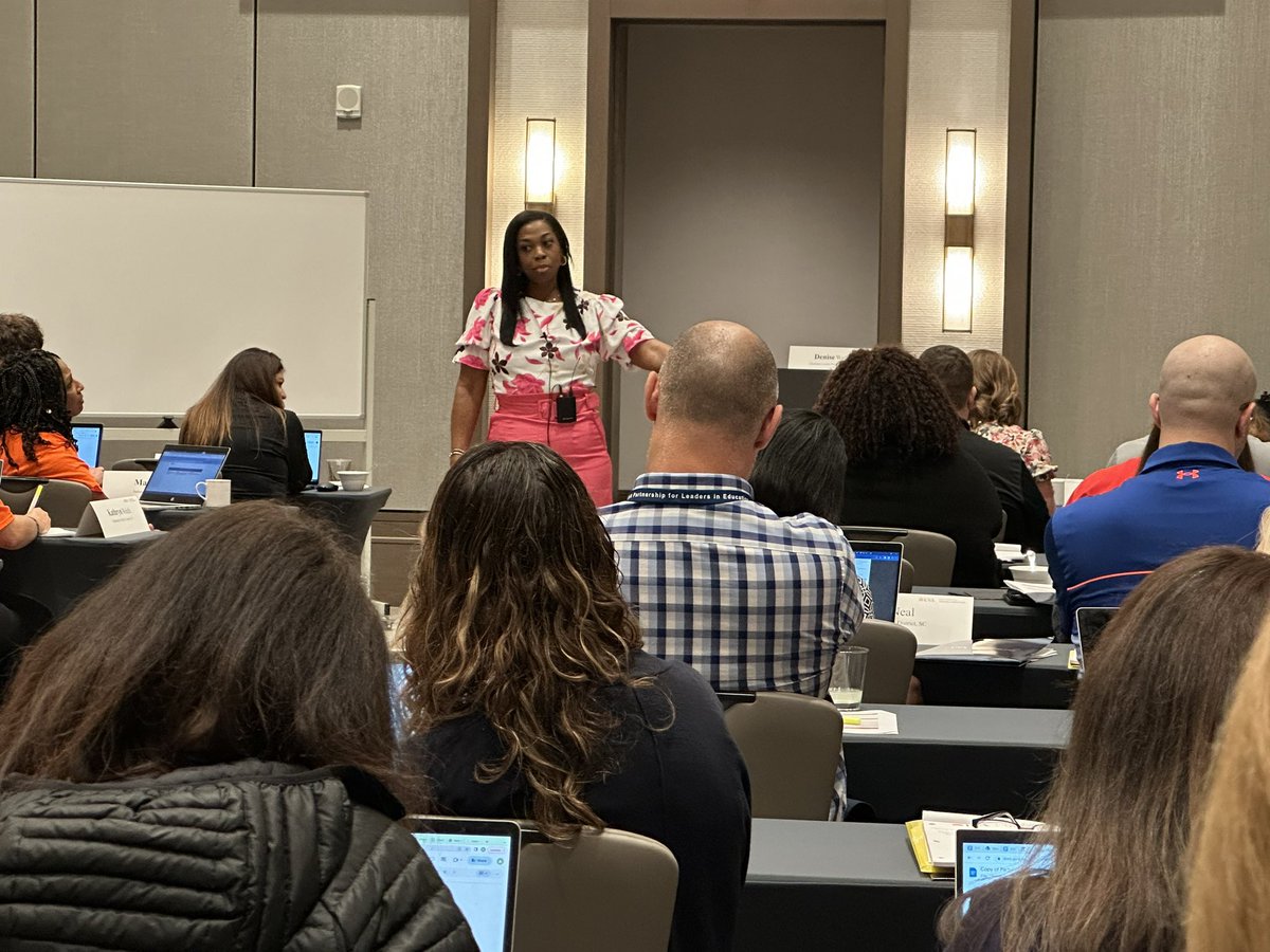 BFGaskins's tweet image. First downs (student growth) are not touch downs (student proficiency)!  We must celebrate more than growth… it is a both/and approach! @UVA_PLE @denisewatts75 🏈🏉🏈