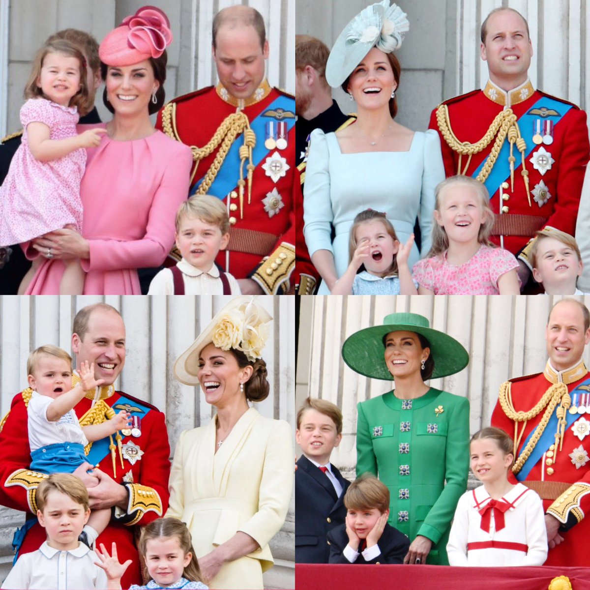The Wales family attending Trooping the Colour over the years👑

What a treat to watch their family, and children, grow🥰
