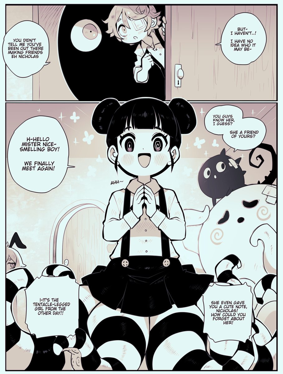 Amissio Ch6 - part5 Surprise visit from Paski, the octo-girl ! Hi Mr.Nice-smelling boy!  