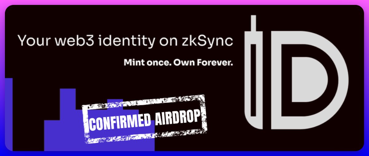 1/ AIRDROP HUNT 🪂

𝘇𝗸𝗦𝘆𝗻𝗰 𝗜𝗗

@getzksyncid was the first domain names projects #zksync era mainnet with an active dapp and real utilities for DID holders.

An airdrop of $780,000 worth $ZKID tokens is announced for the community

#airdrop #airdrops