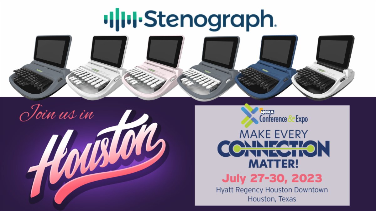 The 2023 NCRA Conference &amp; Expo is just around the corner, but you don’t have to wait until then to take advantage of our great deals. Our NCRA pricing is here! Contact your local sales rep to learn more. conta.cc/3p1Fa3W #NCRAHouston #LuminexII #courtreporter #captioner