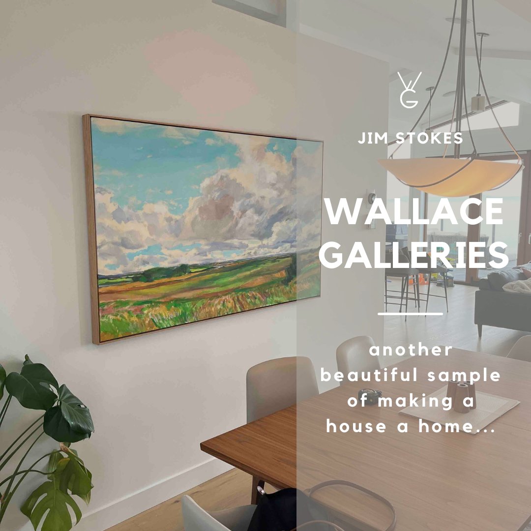 making a house a home.  another beautiful sample of a work by Jim Stokes finding its place in this beautiful home.

#installation #home #designieas #decor #interior #landscape #collectcanadianart #wallacegalleries #comtemporaryart #contemporarydesign