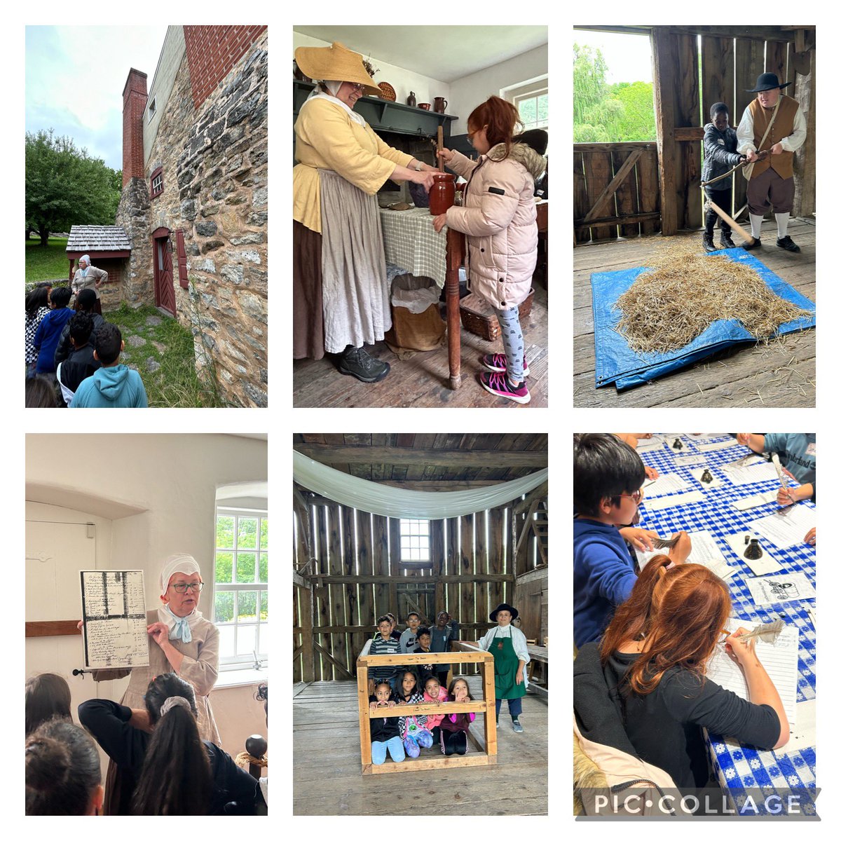 kdasilva_BASD's tweet image. Today @BasdEsol summer kiddos got to experience the Burnside Plantation! They received lessons in churning butter, threshing wheat, and how to use a feather for writing! 👩🏻‍🌾🌾🧑‍🌾@BethlehemAreaSD  #BuildingBethlehem