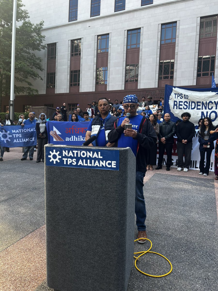 “We will be continuing to fight for a permanent residency &amp; pathway to citizenship because we deserve nothing less”- Keshav Bhattarai, TPS lawsuit plaintiff #TPSJustice #ResidencyNOW