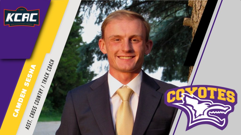 KWU_XC_Track's tweet photo. We are excited to announce that Camden Sesna will be #JoiningThePack as our Assistant Cross Country / Track & Field Coach. Coach Sesna just graduated from Concordia University, where he was a multi-time NAIA National Qualifier and a GPAC Conference Champion in distance events. https://t.co/gh8hkfbG0q