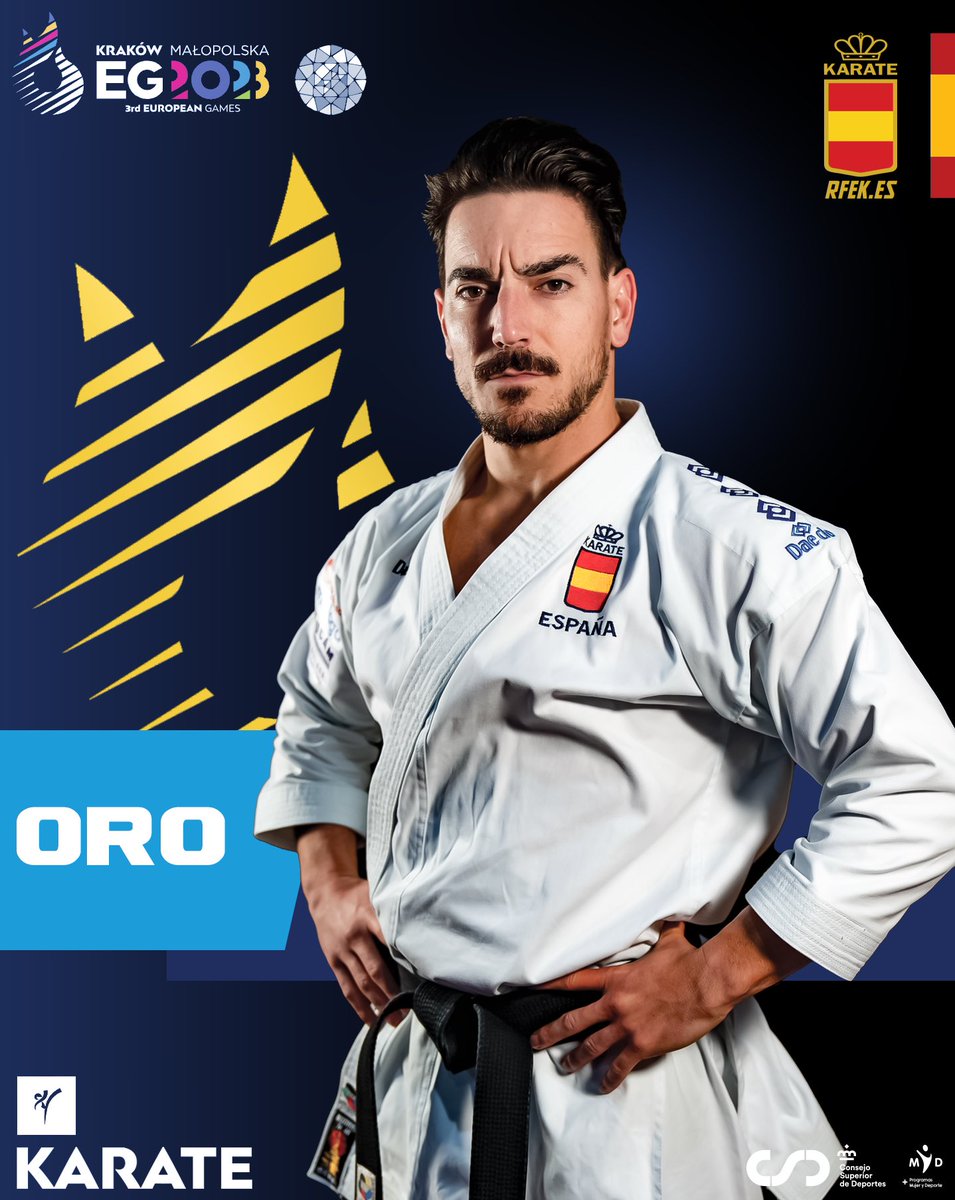 España se viste de ORO en los #JuegosEuropeos #cracovia2023
Paola Garcia Loazano 🥇
@DamianHQuintero 🥇

La hegemonía del kata español en Europa no tiene fin. 🇪🇸🇪🇸🇪🇸
@amarqueomor @iberdrola @daedo @EFEdeportes @As_MasDeporte @MarcaTMF @COE_es