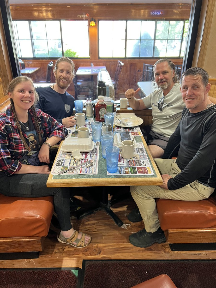 This morning the warriors who didn’t have to skedaddle at the crack of dawn were treated to a well-deserved breakfast at the Windham Diner🍳 after spending two nights in the wilderness🏕️

#ASF #AdaptiveSports #AdaptiveAthletes #WarriorsInMotion #Veterans #Backpacking #Camping