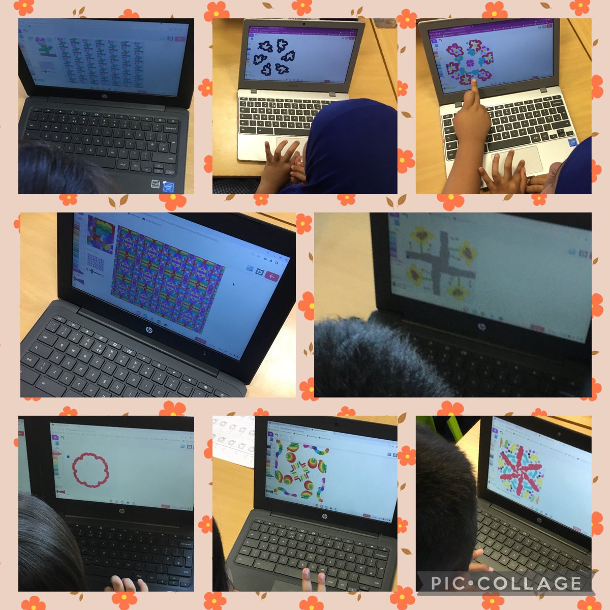 In #computing, Year 2 looked at the work of William Morris that focuses on the use of creating repeating patterns. The children then used their new knowledge to create their own patterns using 2paint a picture on @purpleMash #article17