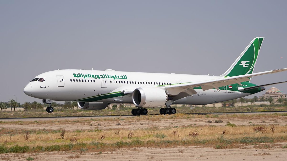 The first 787 #Dreamliner for #IraqiAirways arrived home in Baghdad today. 🛬😍

One of the oldest airlines in the world, and the second oldest in the Middle East, Iraqi Airways now boasts a 42-strong 💪 Boeing fleet!