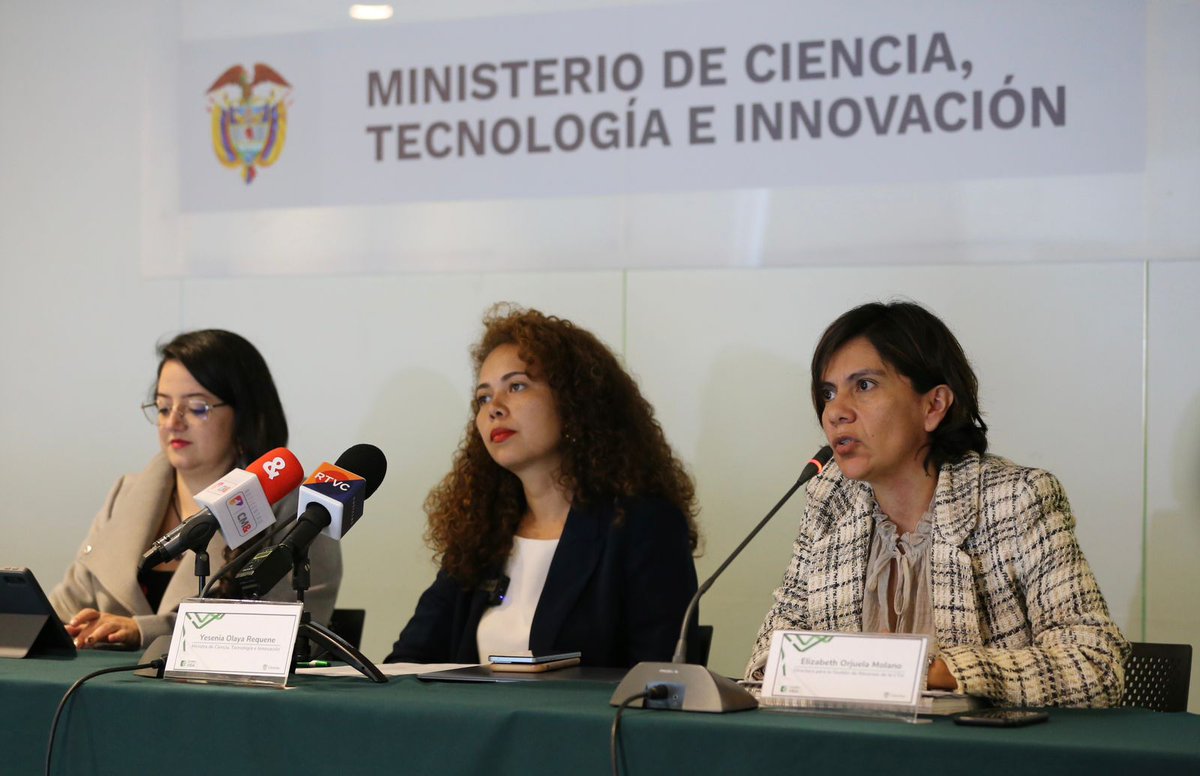 MinCiencias Colombia (@mincienciasco) on Twitter photo 🎉¡Excelentes noticias para el país! 🇨🇴La ministra <a href="/YeseniaOlayaR/">Yesenia Olaya Requene</a> lanza el Plan Bienal de Convocatorias 2023-2022, con una inversión de más de 💰$2.9 billones de <a href="/Regalias_gov/">Regalias_gov</a> para el desarrollo de proyectos de 🧪ciencia, tecnología e innovación. #GobiernodelCambio 🎉¡Excelentes noticias para el país! 🇨🇴La ministra <a href="/YeseniaOlayaR/">Yesenia Olaya Requene</a> lanza el Plan Bienal de Convocatorias 2023-2022, con una inversión de más de 💰$2.9 billones de <a href="/Regalias_gov/">Regalias_gov</a> para el desarrollo de proyectos de 🧪ciencia, tecnología e innovación. #GobiernodelCambio