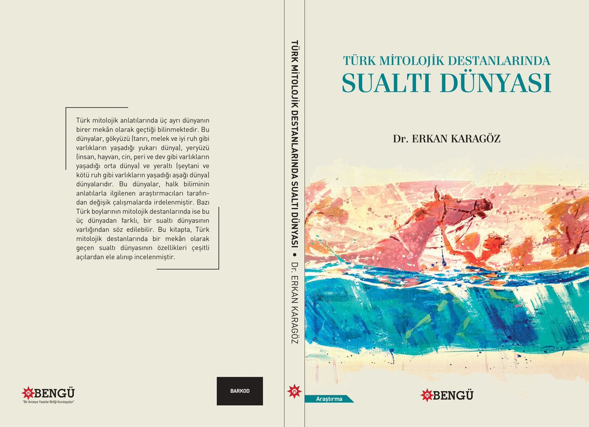 Bölümümüz akademisyenlerinden Doç. Dr. Erkan Karagöz’ün “TÜRK MİTOLOJİK DESTANLARINDA SUAALTI DÜNYASI” adlı kitap çalışması Bengü Yayınlarından çıkmıştır. Hocamızı tebrik eder, başarılı çalışmalarının devamını dileriz. @erkankaragoz48