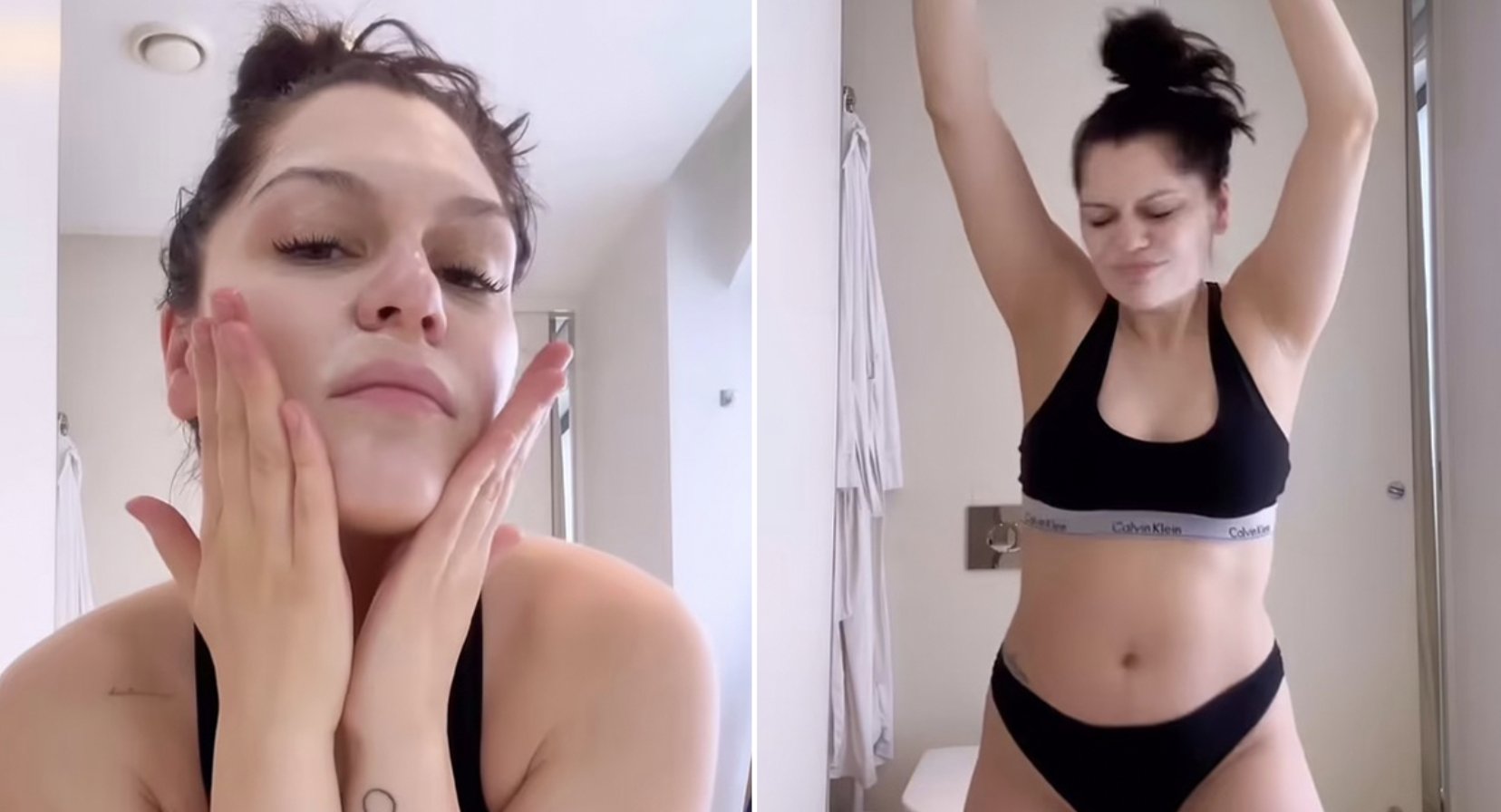 Mirror Celeb on X: Jessie J dances in her underwear to celebrate self love  weeks after becoming a mum    / X