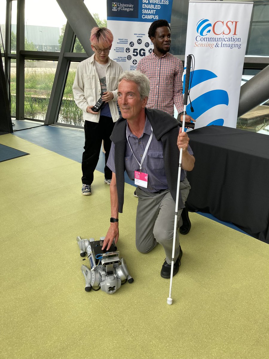 If I had known I would go #Blind, I would have chosen not to be #Allergic to dogs! Soon, it may not matter. Introduced to @guidedogs robot guide dog at #InclusiveDesign conference by @RNIBScotland.