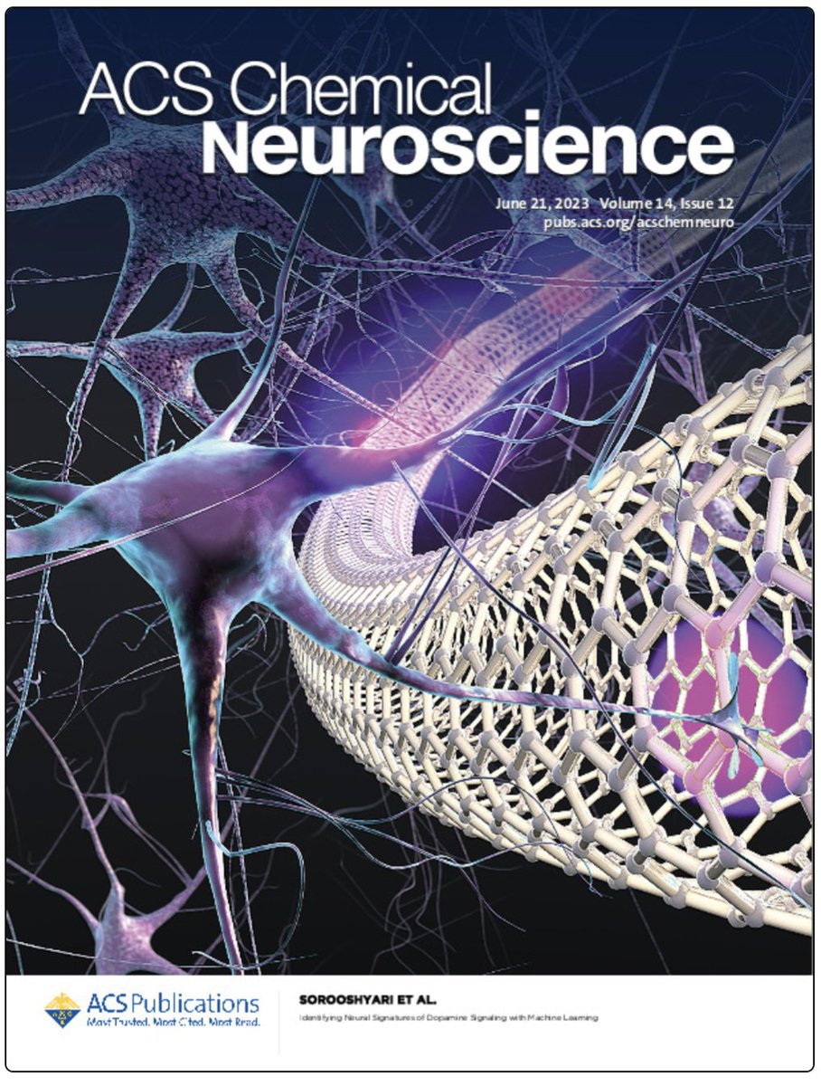 On a roll! Another journal cover! Check out our new @ACSChemNeurosci paper on the use of machine learning to analyze neurochemical imaging data. Cover art credit @Ella_Maru & paper link: tinyurl.com/455vjb2j