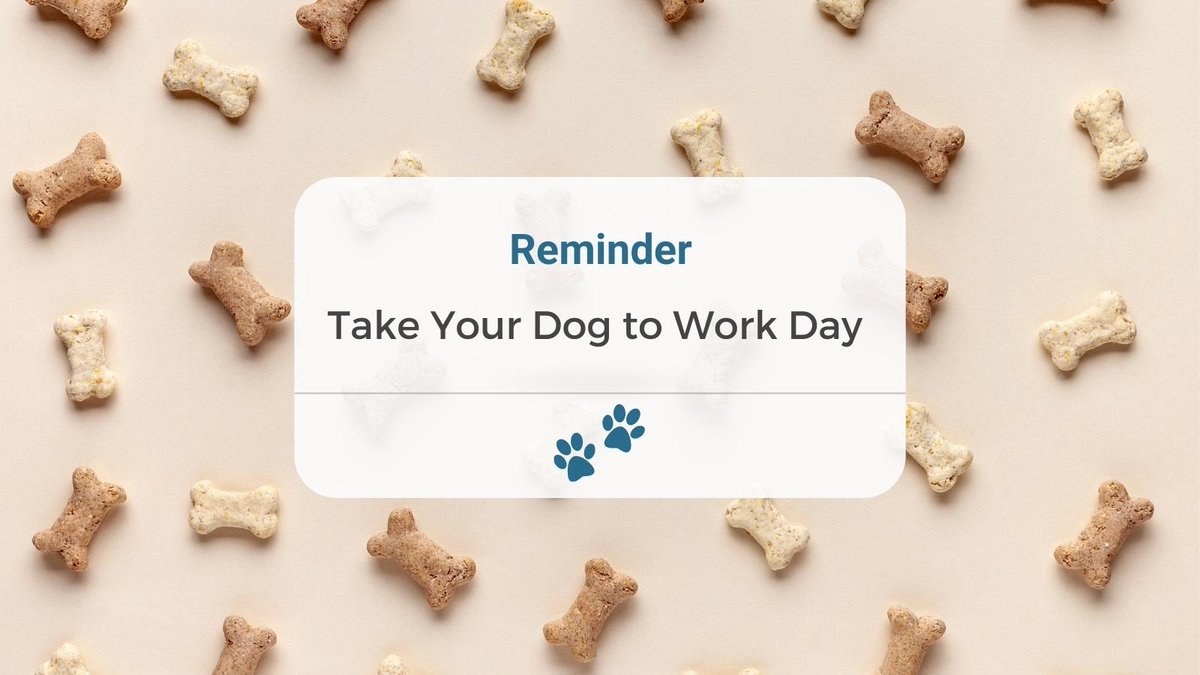 Who's bringing their dog to work tomorrow? #TakeYourDogToWork