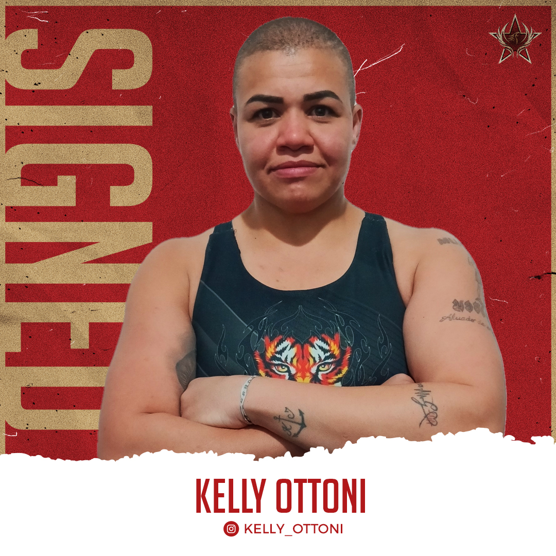 InvictaFights's tweet image. Undefeated 5-0 with 3 finishes, we welcome #BJJ black belt @KellyOttoni to #invictafc! #Signed