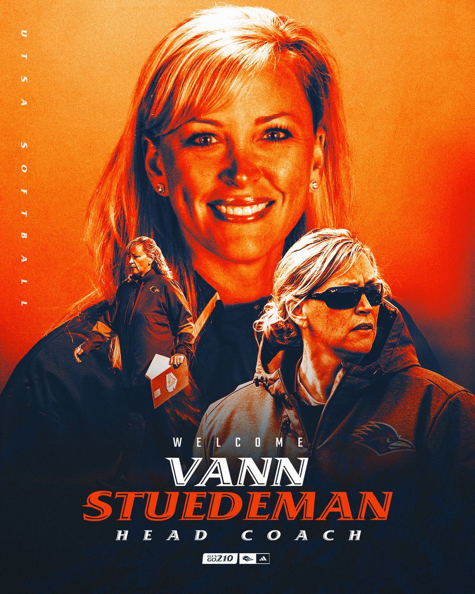 🚨 𝗕𝗥𝗘𝗔𝗞𝗜𝗡𝗚 𝗡𝗘𝗪𝗦 🚨

UTSA names Vann Stuedeman head softball coach

📰 bit.ly/3JrvlbB🎉

#BirdsUp🤙 | #LetsGo210