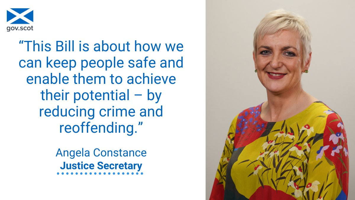 ScotGovJustice's tweet photo. .@ScotParl has passed the Bail and Release from Custody (Scotland) Bill. 

The legislation introduces a new bail test and improves release processes.

Find out more: https://t.co/YcKYjLv6zt https://t.co/148VB9Ch9x