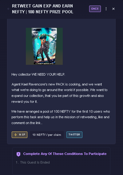 The <a href="/waxzillaio/">Waxzilla</a>  mission has ended and the 100 NEFTY POOL has been distributed to the 5 participants who claimed the mission. Here are the wallets of the winners CONGRATULATIONS TO ALL💥🔥
#WAXP #WAXFAM #NFTCommunity #CryptoTwitter