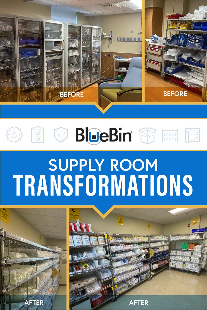 Behold the beauty of @HurleyMedical Center's transformation tale!  A BlueBin healthcare center in Flint, MI. Witness their amazing journey on #TransformationThursday and see how they're changing lives one patient at a time. #HealthcareSupplyChain