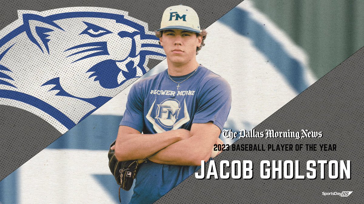 NEW | Flower Mound’s Jacob Gholston is The Dallas Morning News 2023 baseball Player of the Year🏆

Read more📲 tinyurl.com/43dah6tr

@dallasnews | #txhsbaseball