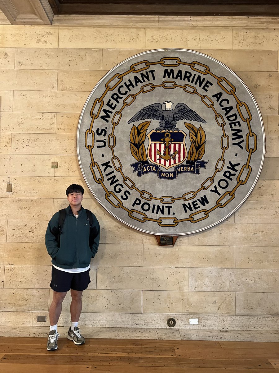 Had an amazing time at the United States Merchant Marines Academy. Thank you to Coach Kikel, Coach Croall and Coach Scala for setting up an amazing visit. 
<a href="/CoachKikel/">James Kikel</a> <a href="/CoachCroall/">Jameson Croall</a>  <a href="/Scala39/">Lou Scala</a> <a href="/USMMAFootball/">USMMA Football</a>