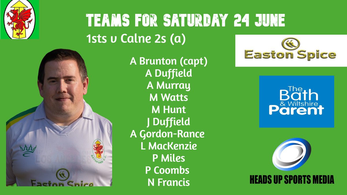 BathfordCC's tweet photo. Pete Coombs makes his 200th League Appearance for  the club 👏👏👏👏 and Angus Gordon-Rance, our new signing from Spain, is all set for his debut #teamnews @swsportsnews @CalneCC https://t.co/lFyohQFGno