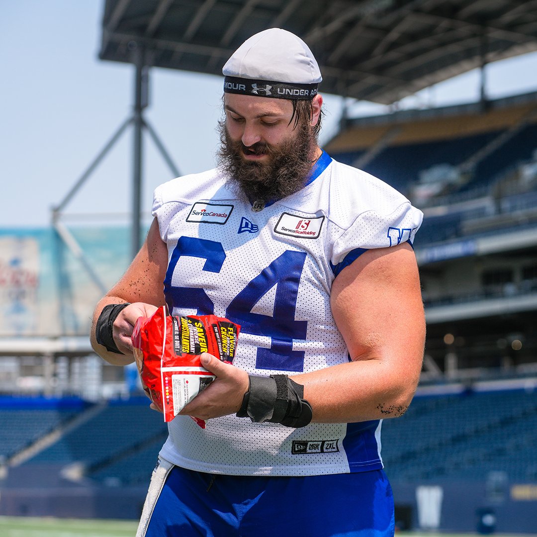 We want someone to look at us like Liam Dobson looks at this giant taco bag. 

HUGE taco in a bag - available tonight at concessions near sections 118, 140, 203 & 225 🙏 

#ForTheW