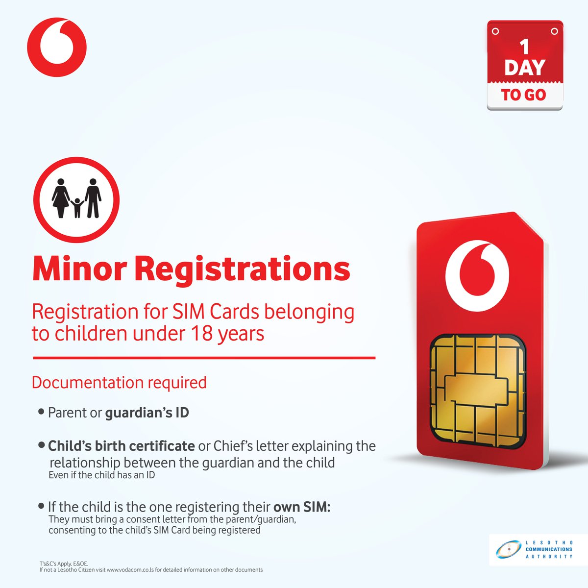 Lesotho on Twitter "1 Day to go, before SIM Card Registration
