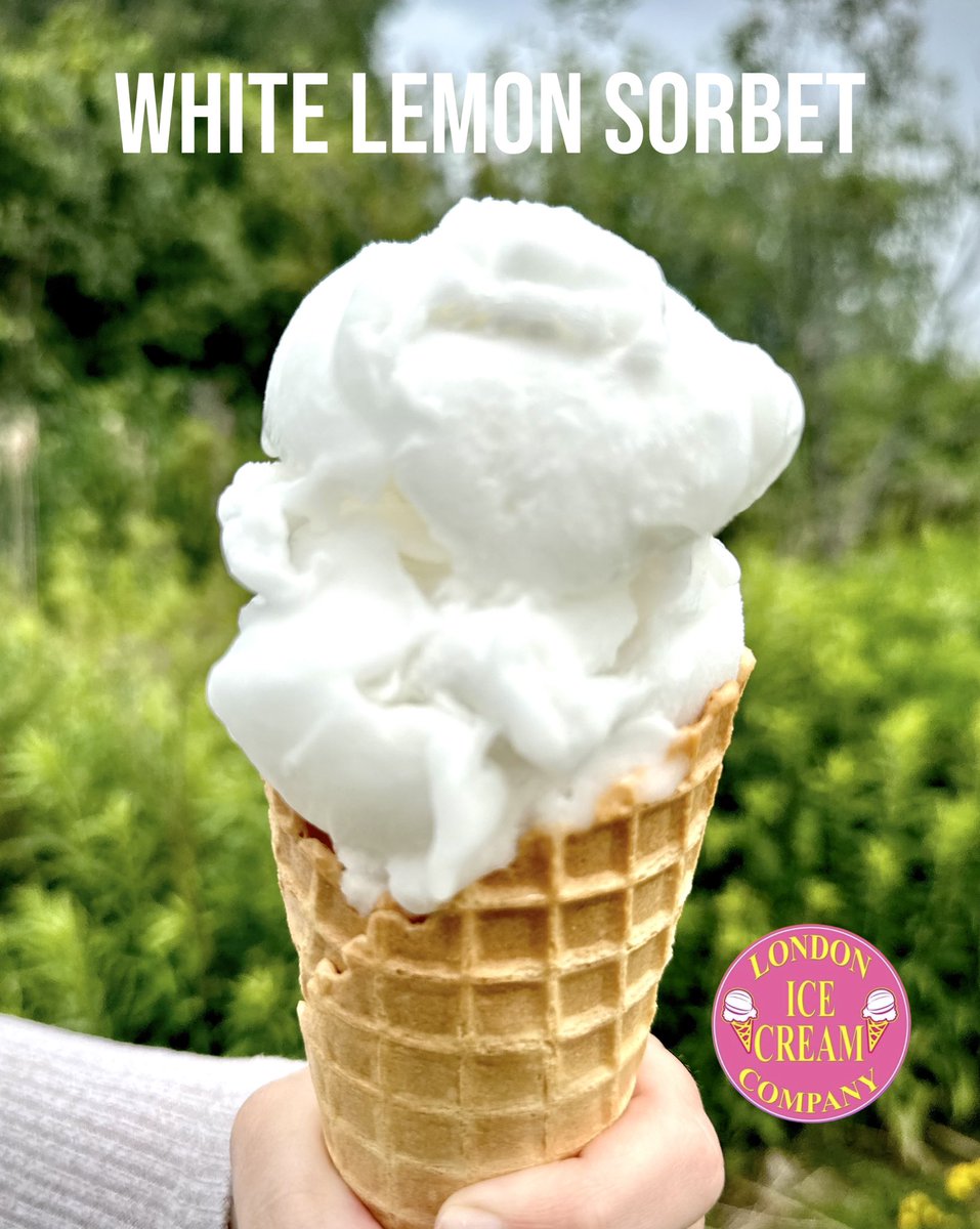 Introducing our NEW……. White LEMON Sorbet……❤️ Simply off the chart & super refreshing. 🍋 #sorbet #lemon #LondonIceCreamCo