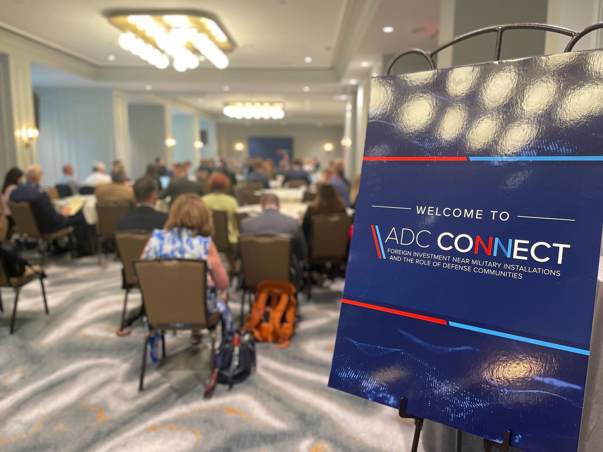 defensecomm's tweet photo. Today is the day! Full house at @TheMadisonDC for #ADCConnect, where DOD leaders and community members are joining us to discuss foreign investments near military installations and the role of defense communities. https://t.co/fpxXhxCKYg