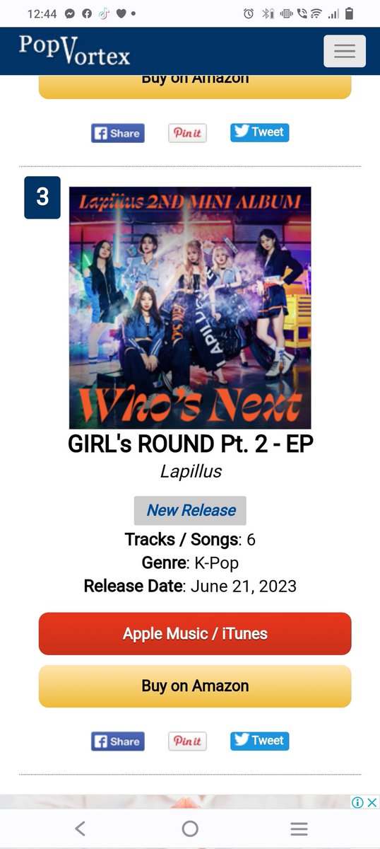 iTunes Top 100 K-Pop Albums
USA @offclLapillus

#3

#Lapillus
