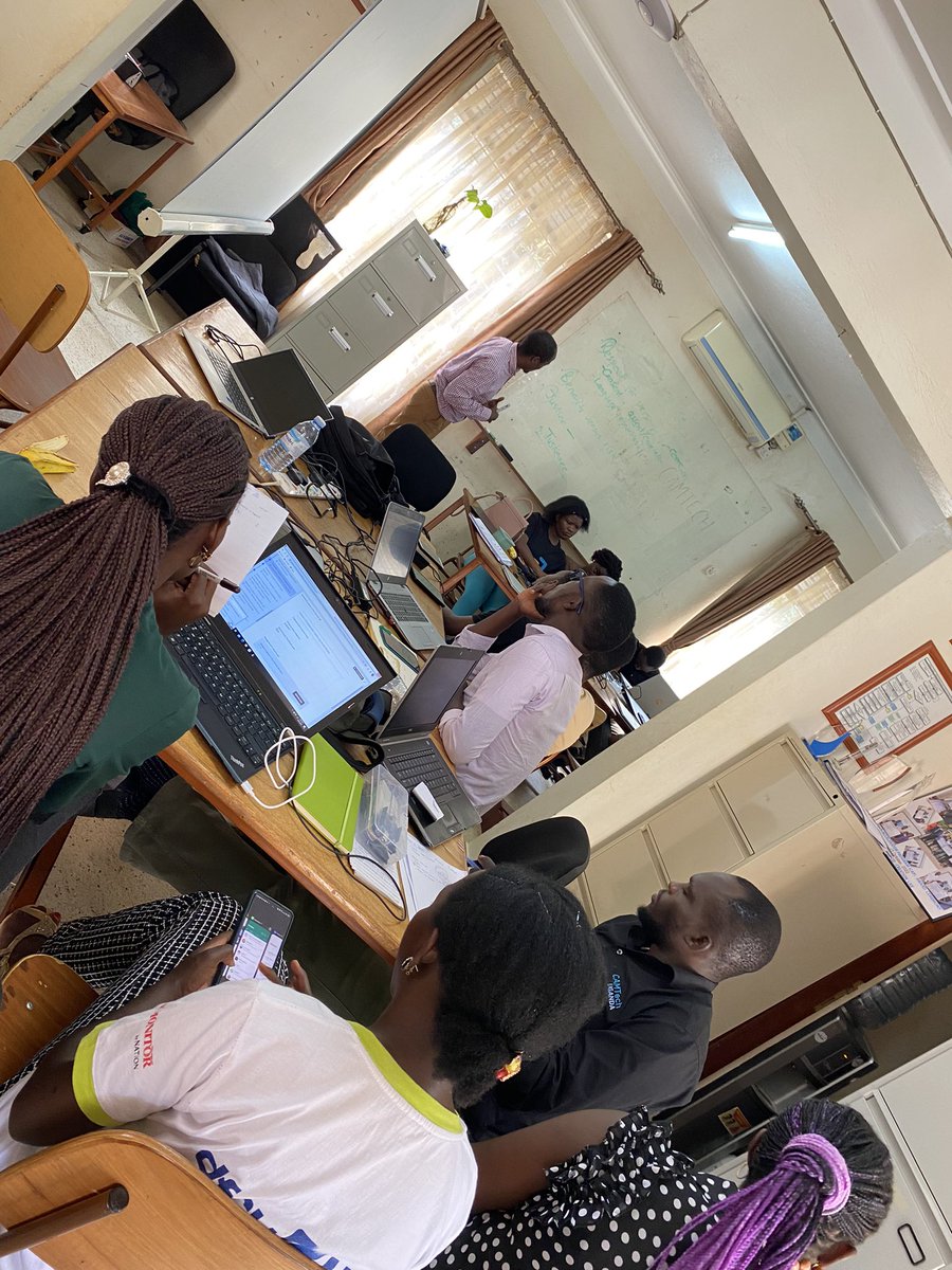CamtechUganda's tweet photo. Day 04 of Research, Design and Protocol Training @CamtechUganda . Participants have been trained on how to develop Data collection tools and then Data analysis plans. @MbararaUST @GlobalHealthCo4 @MGHSpringboard @STIsecretariat @SukaliCare @DripSense_DIM @kanga_care @FrancisBaj https://t.co/0hpd2hJkbK