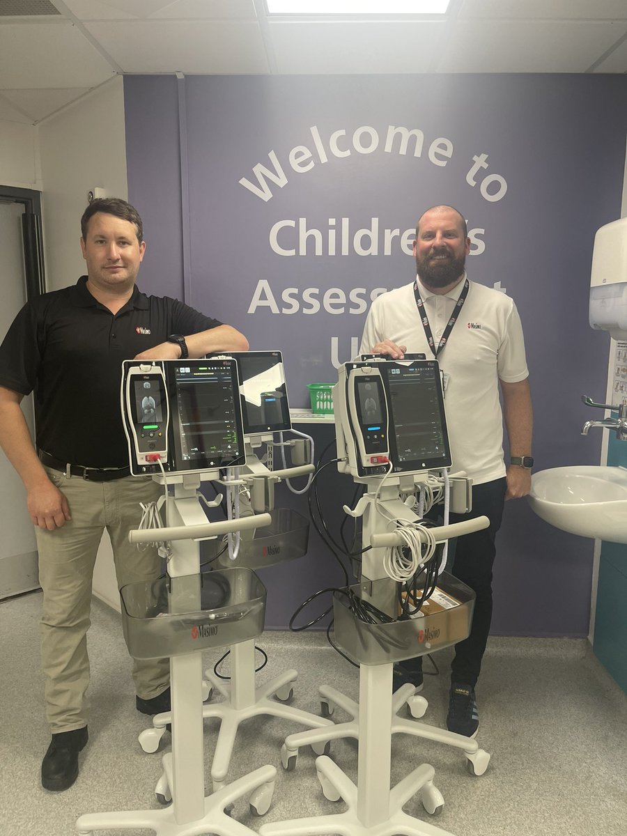@MasimoUK  Thank you David Wilson & Ben for all you work in delivering & set up of the monitors for CAU & SCBU. Great working with you 👍
