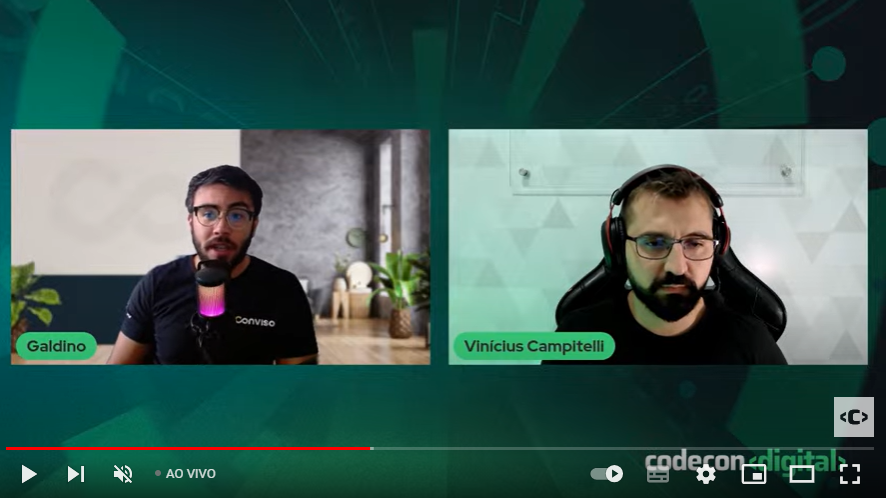 gabogaldino's tweet image. Abrindo a Sala 1 do #Codecon "O que você precisa saber sobre autenticação com JWT?" do Vinicius Campitelli.
Alguém aqui da rede acompanhando?