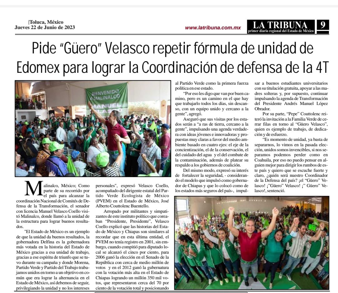 pepecouttolenc's tweet photo. Con el güero Velasco se impulsará una nueva forma de hacer política; una en la que todas y todos formemos parte. ✅
#ChambaMataGrilla https://t.co/nWQs3bbo7A