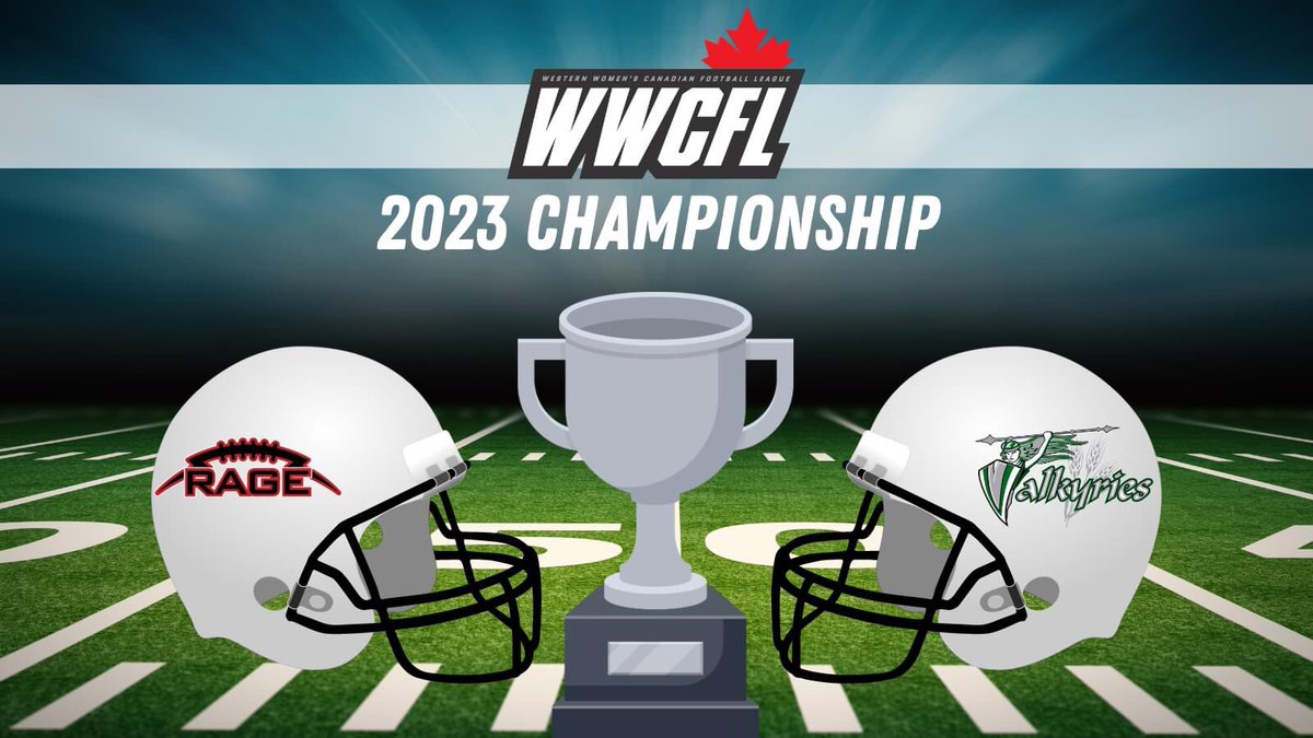 Get ready for an exciting game this Saturday as the <a href="/ValkyriesYXE/">Saskatoon Valkyries</a> take on <a href="/CalgaryRage/">CalgaryRage</a> in the WWCFL Championship for the first time in league history.

Kickoff time is 2 p.m. at Griffiths Stadium in Saskatoon.