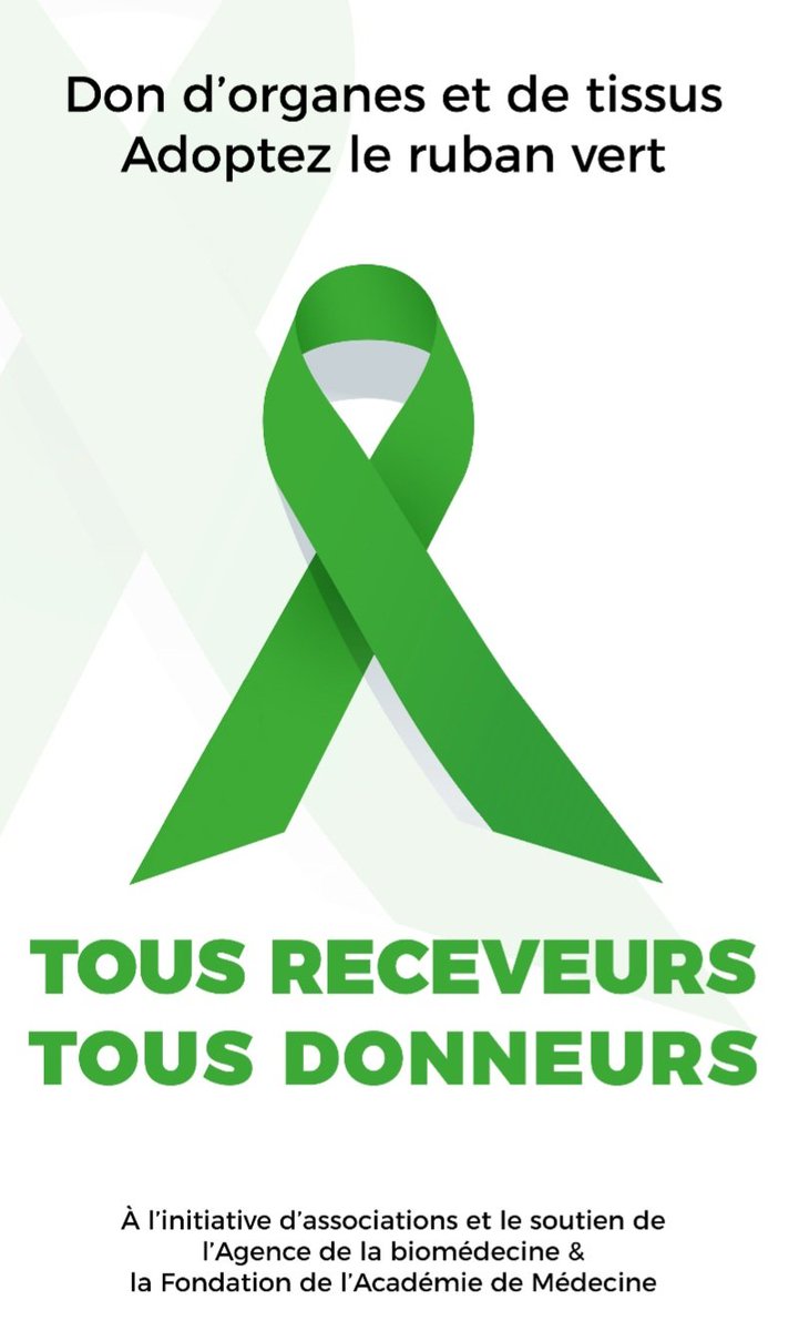 Ce 22 juin, c'est la journée du don d'organes. En avez-vous discuté avec vos proches? #dondorganes #organes #donneurs #greffe 
B.