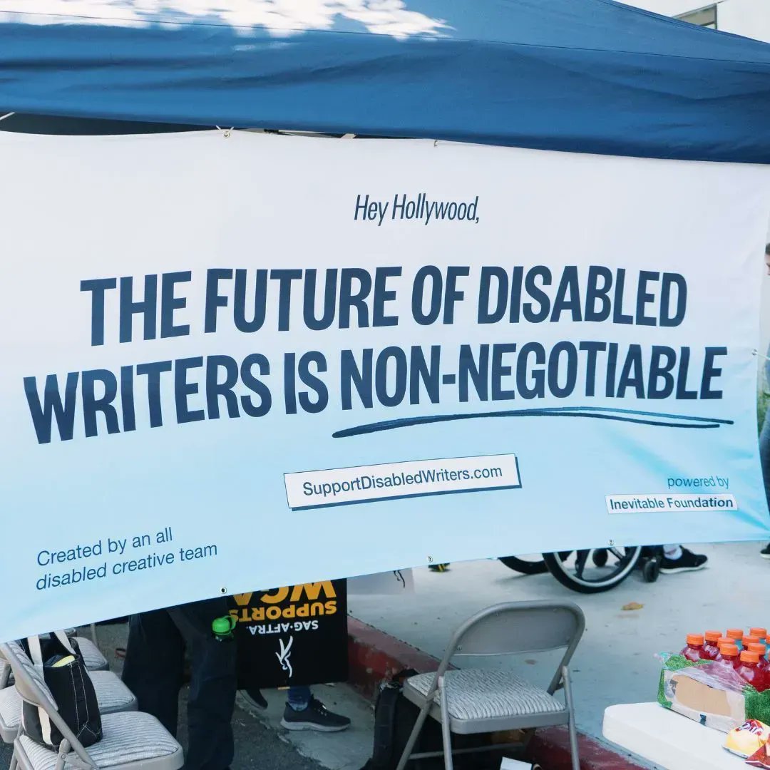 📣 Calling all disabled writers impacted by the 2023 WGA Strike! Our Emergency Relief Fund offers support during tough times. 

Learn more and apply: inevitable.foundation/emergency-reli…