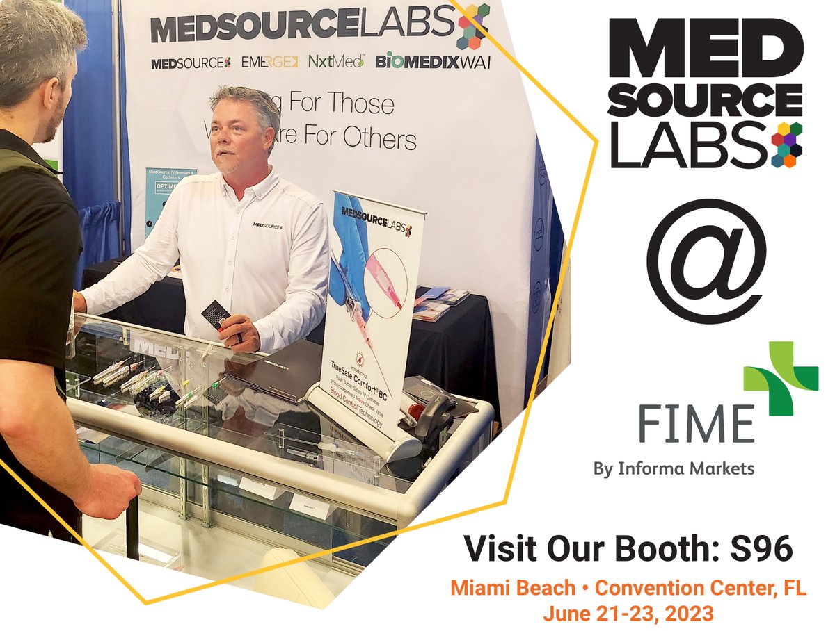MedSourceLabs's tweet image. We had an amazing start at @FIMEShow yesterday! The MedSource Labs Team is thrilled to invite you to join us again today at our booth S96. Don't forget to visit our website at hubs.la/Q01VtBWG0 for more information. 
#FIME2023 #FIMEShow #FIME #healthcare #medicaldevices
