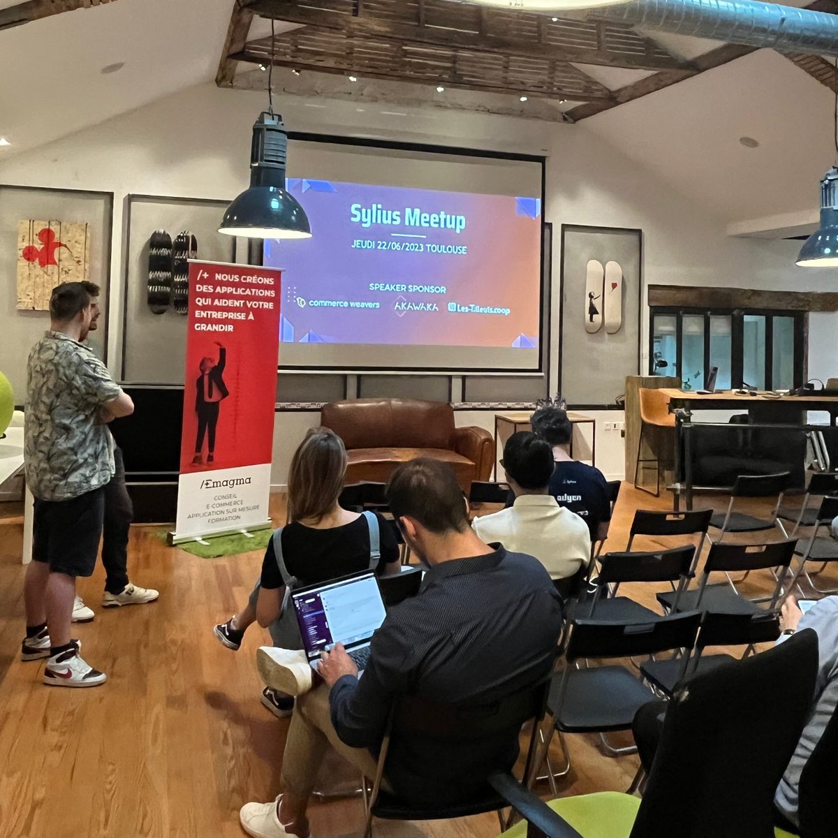 Mateusz Zalewski (@mpzalewski) on Twitter photo .<a href="/Sylius/">Sylius eCommerce</a> meetup organized by <a href="/emagma/">Emagma</a> in #Toulouse is about to start! I'm proud to be here on behalf of <a href="/CommerceWeavers/">Commerce Weavers</a> and Sylius Core-Team 🖖 .<a href="/Sylius/">Sylius eCommerce</a> meetup organized by <a href="/emagma/">Emagma</a> in #Toulouse is about to start! I'm proud to be here on behalf of <a href="/CommerceWeavers/">Commerce Weavers</a> and Sylius Core-Team 🖖